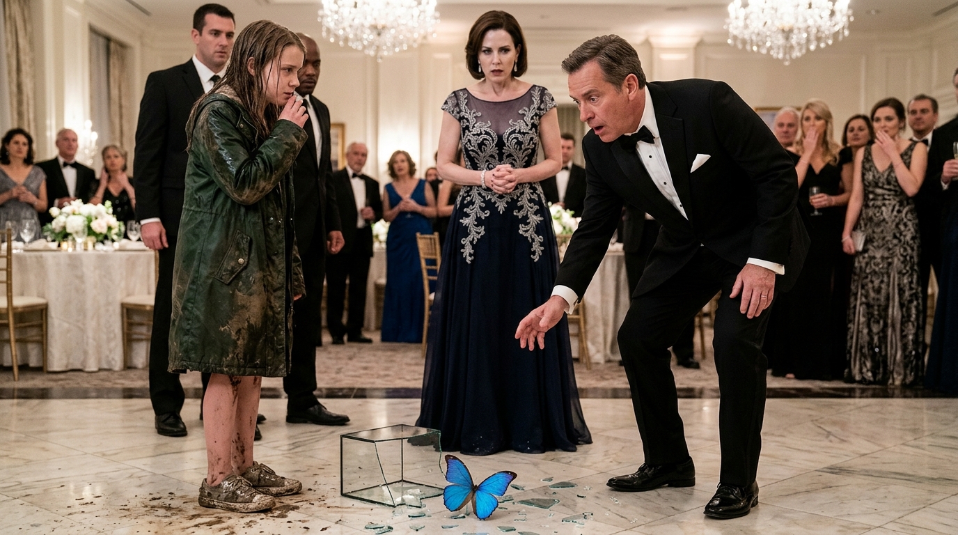 A Poor Girl Brought A Dead Butterfly To My Charity Gala. When The Light Hit Its Wings, I Saw My Dead Daughter’s Message